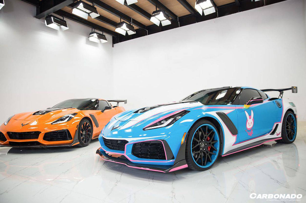 2013-2019 Corvette C7 Z51 ZR1-Style Front Conversion Body Kit
