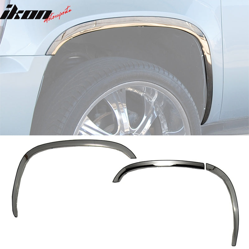 2007-2014 Chevrolet Tahoe/Yukon Polished Fender Flares Stainless Steel