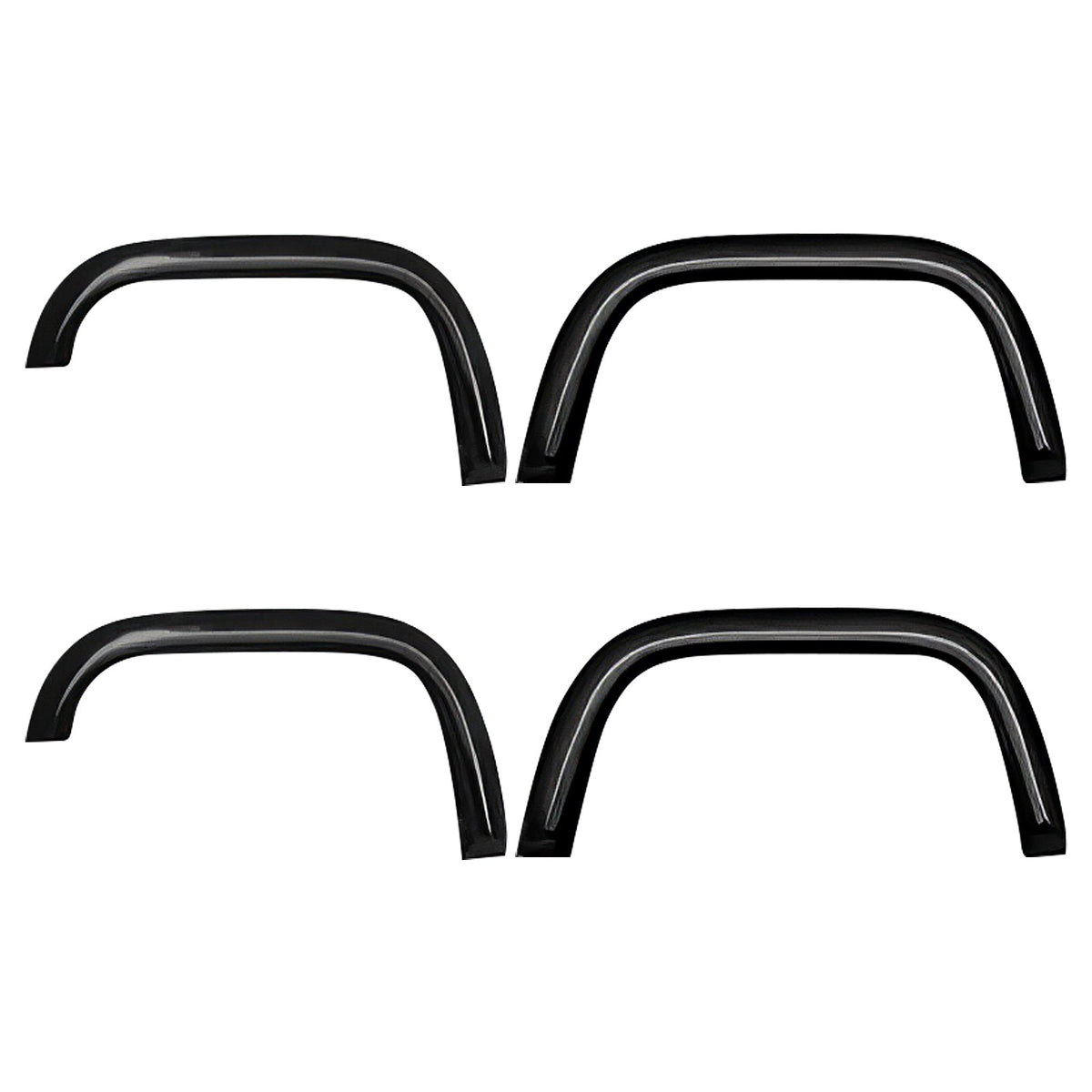 Clearance! 1992-1999 GMC Yukon Black Wheel Arch Fender Flares Cover Protector ABS