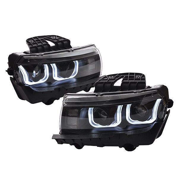 2010-2013 5TH to 6TH Gen Camaro ZL1 Front Bumper + Headlights + DRL