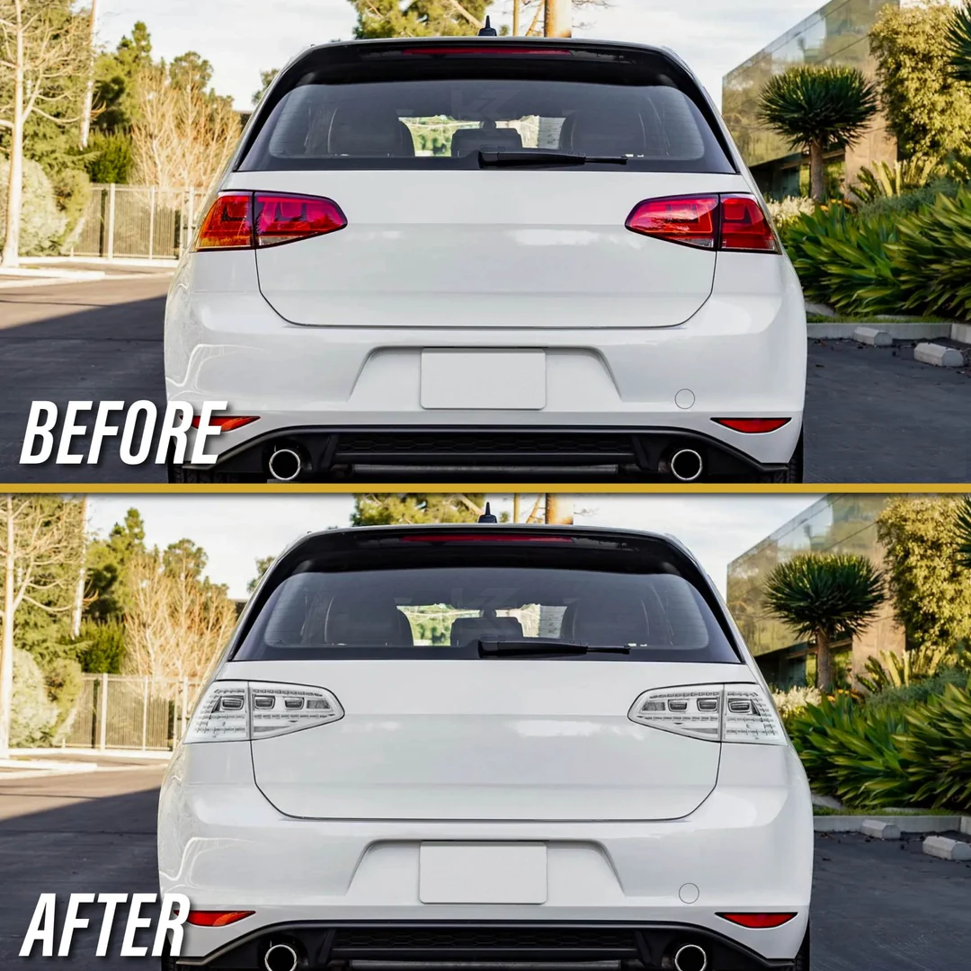 Volkswagen MK7 GTI Premium Euro Style All Clear Lens LED Tail Lights (2015-2017) - With OBD Coder