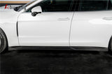2017-2023 Porsche Panamera 971 KDA Style Autoclave Carbon Fiber Side Skirts