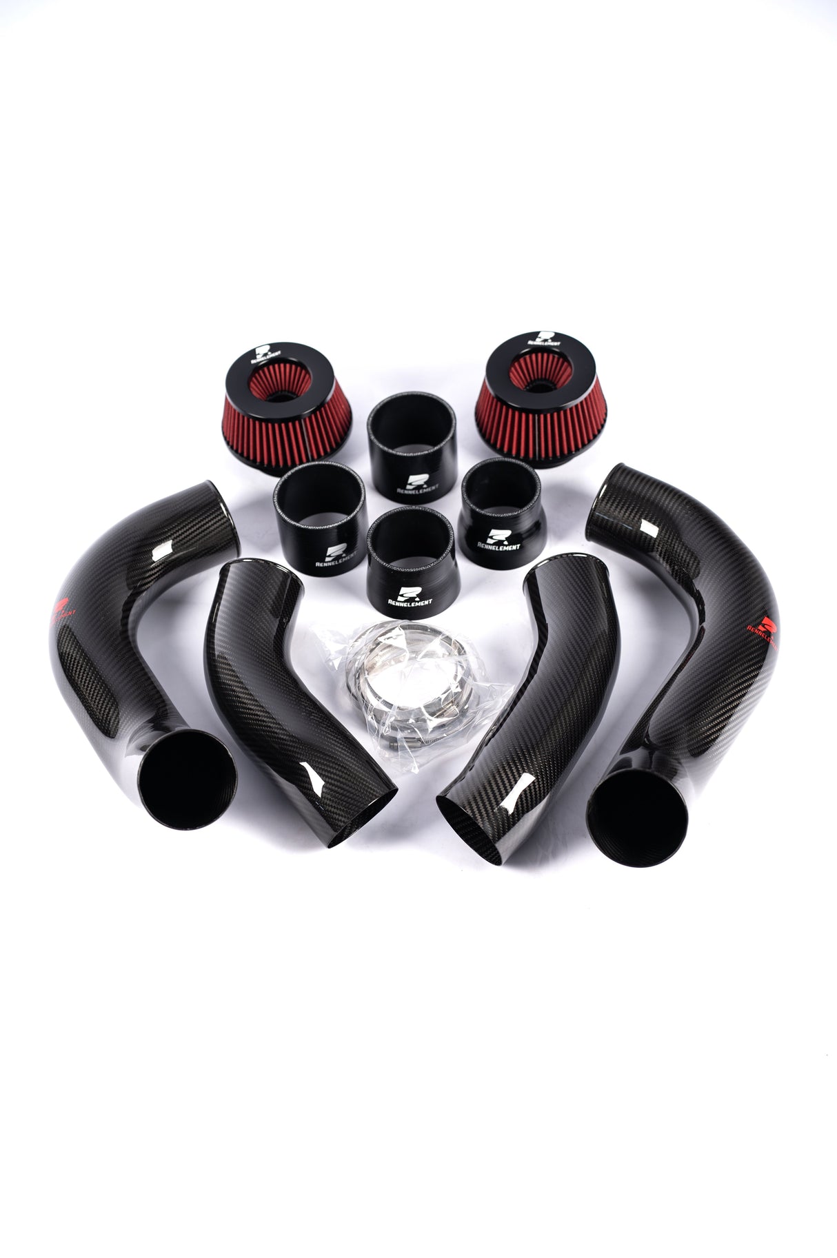RENNELEMENT G90/G99 M5 3.5” Dry Carbon Fiber Front Mount Intake System