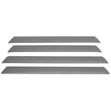 2002-2006 Chevrolet Avalanche 1500/2500 Wheel Fender Trims Light Gray ABS 4PCS Set