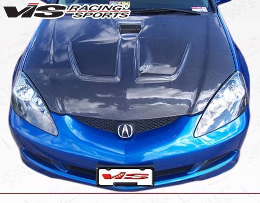 2002-2006 Acura RSX 2 doors TECHNO R Style Carbon Fiber Black Hood