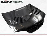 2002-2005 BMW 3 SERIES E46 4 doors GTR Style Carbon Fiber Black Hood