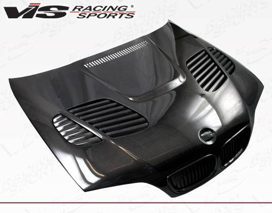 2002-2005 BMW 3 SERIES E46 4 doors GTR Style Carbon Fiber Black Hood