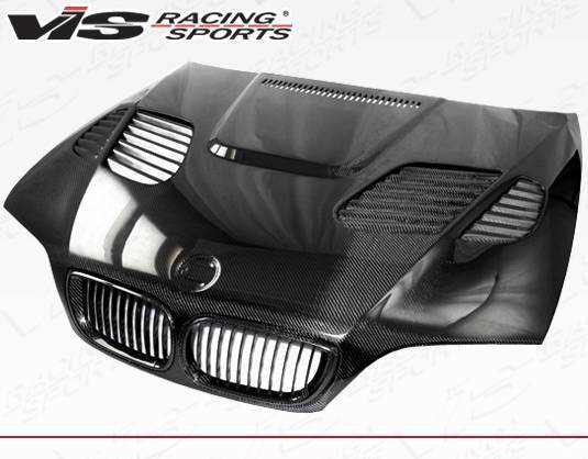 2002-2005 BMW 3 SERIES E46 4 doors GTR Style Carbon Fiber Black Hood