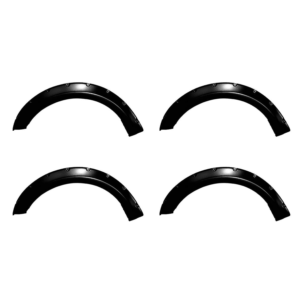 1997-2003 Ford F-150 Rivet Bolt Style Black Wheel Fender Flares ABS
