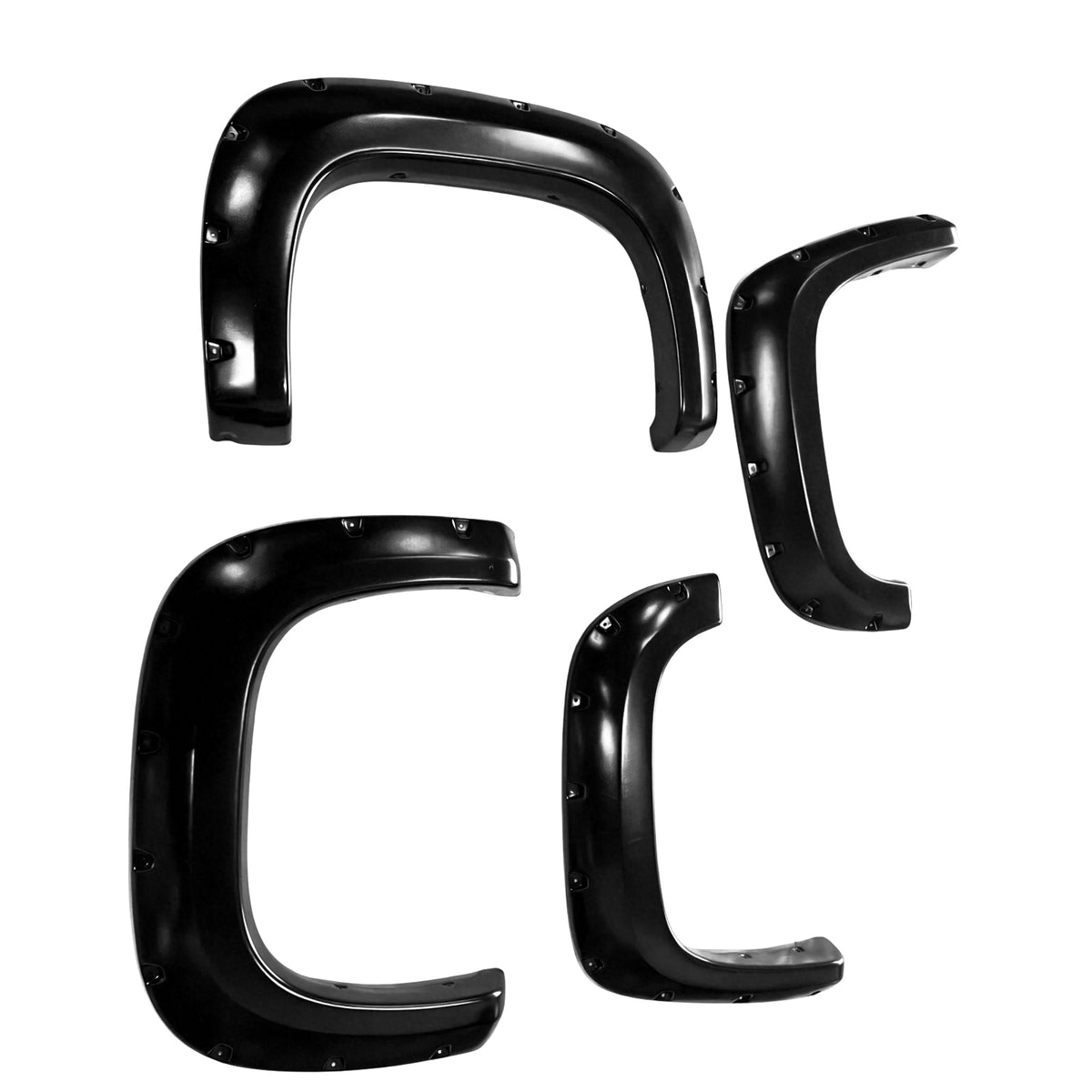 2011-2014 GMC Sierra 2500 3500 HD 78.7"/97.6" Pocket Rivet Fender Flares ABS