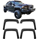 2016-2018 GMC Sierra 1500 Pocket Rivet Style Fender Flares Wheel Cover