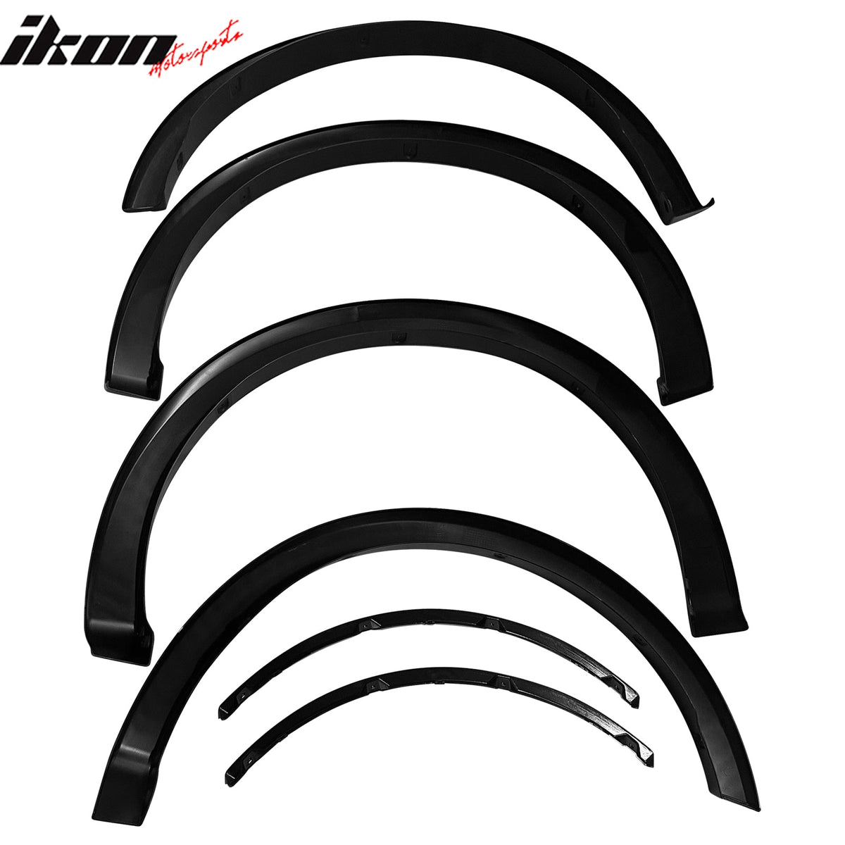 2021-2024 Ford F-150 Side Fender Flare Wheel Arch Cover Black PP 4PCS