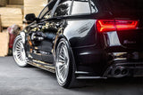 2013-2018 Audi RS6 Avant MN Style Carbon Fiber Rear Cap Splliter
