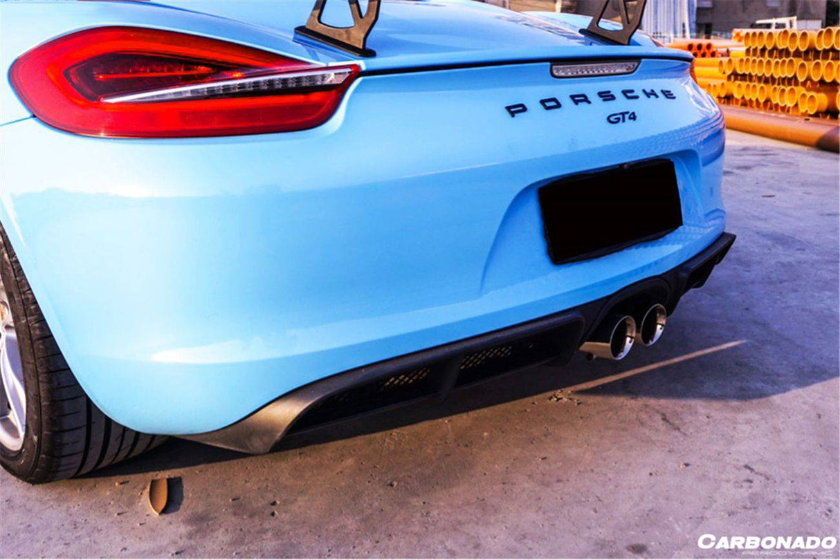 2012-2016 Porsche 981 Boxster  Cayman GT4 Style Rear Diffuser