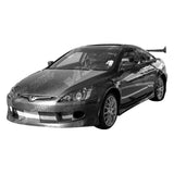 2003-2007 Honda Accord 2 doors OEM Style Carbon Fiber Black Hood