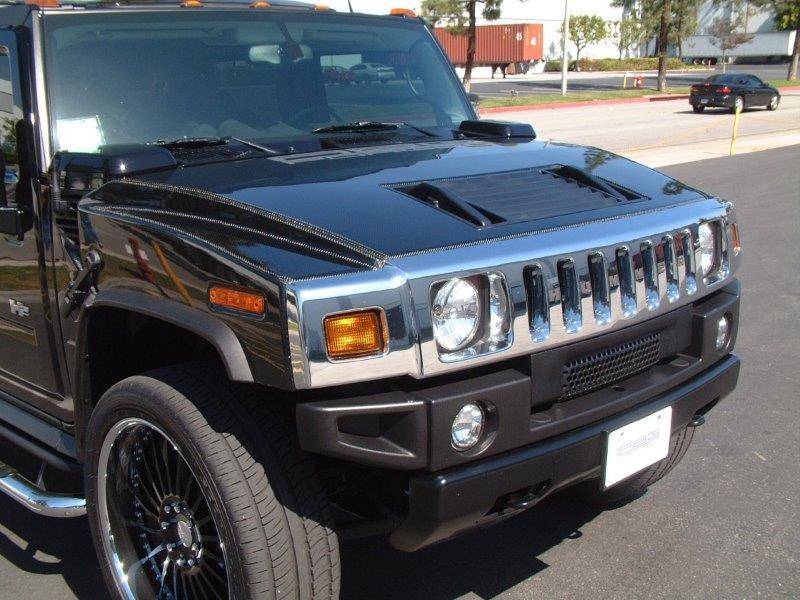 2003-2008 Hummer H2 4 doors OEM Style Carbon Fiber Black Hood