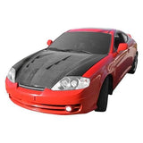 2003-2006 Hyundai Tiburon 2 doors TERMINATOR Style Carbon Fiber Black Hood