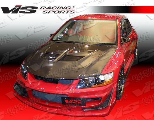 2003-2005 Mitsubishi EVO 8 4 doors VRS Style Carbon Fiber Black Hood