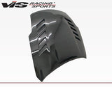 2003-2008 Nissan 350Z 2 doors Astek Style Carbon Fiber Black Hood