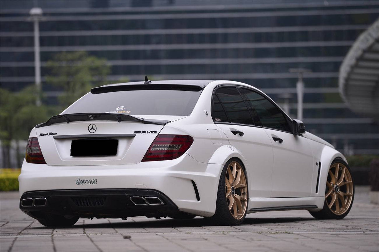 2012-2014 Mercedes Benz W204 C Class Sedan BKSS Style Wide Full Body Kit  (Not Fit AMG)