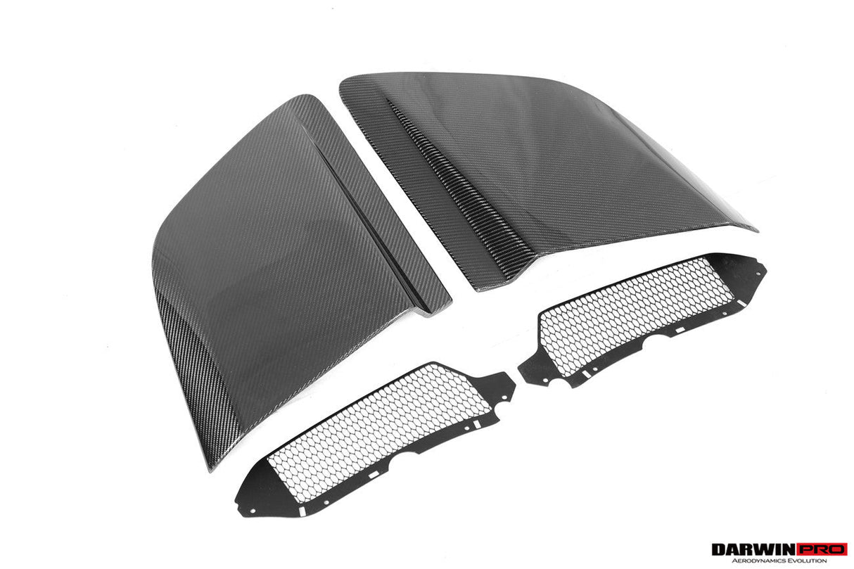 2016-2025 Audi R8 Coupe & Spyder GT4 Style Dry Carbon Fiber Side Door Panel Blades