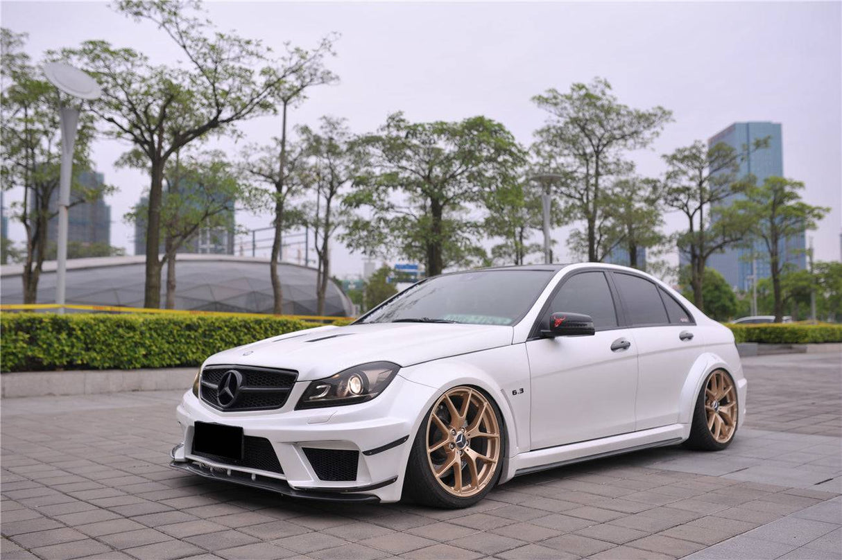 2012-2014 Mercedes Benz W204 C Class Sedan BKSS Style Wide Full Body Kit  (Not Fit AMG)