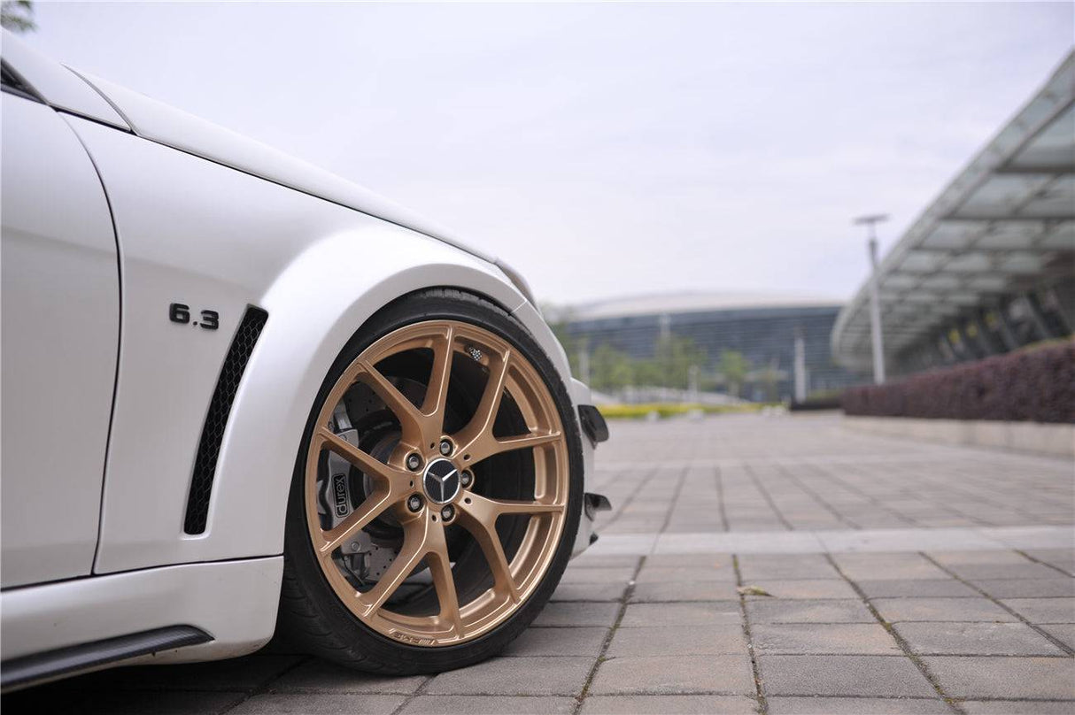 2012-2014 Mercedes Benz W204 C Class Sedan BKSS Style Wide Full Body Kit  (Not Fit AMG)