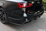 2013-2018 Audi RS6 Avant MN Style Carbon Fiber Rear Cap Splliter