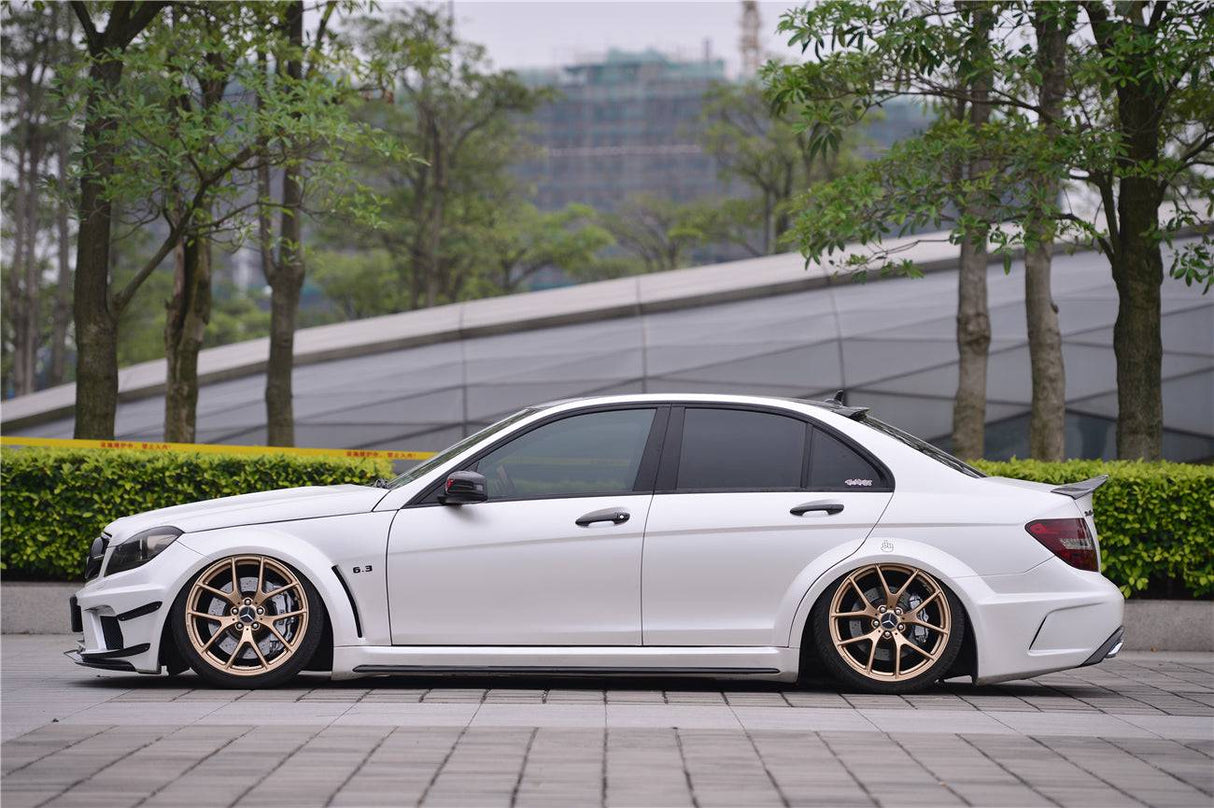 2012-2014 Mercedes Benz W204 C Class Sedan BKSS Style Wide Full Body Kit  (Not Fit AMG)