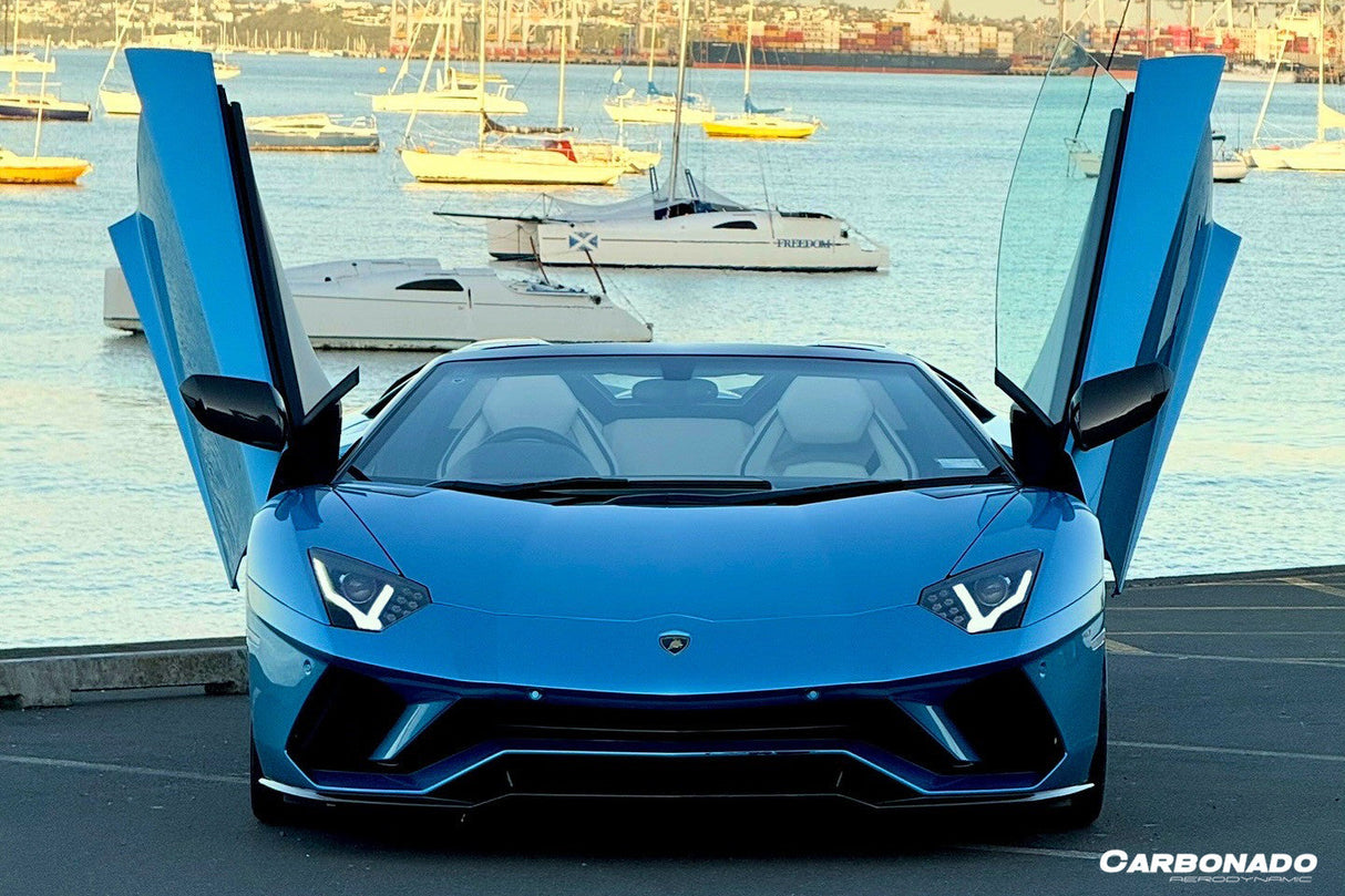 2017-2021 Lamborghini Aventador Autoclave Carbon Fiber Front Lip Carbonado OEM Fits: LP740 Coupe | Roadster
