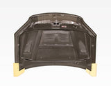 2004-2005 Honda Civic 4 doors 2 doors EVO Style Carbon Fiber Black Hood