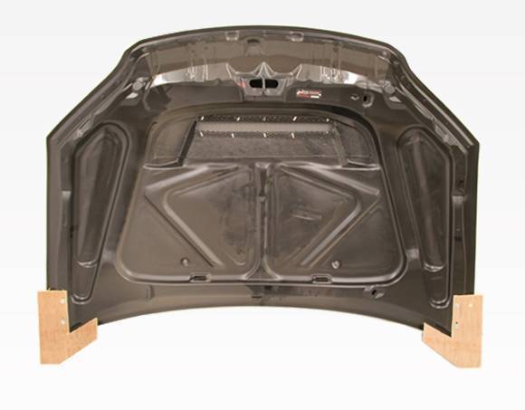 2004-2005 Honda Civic 4 doors 2 doors INVADER Style Carbon Fiber Black Hood