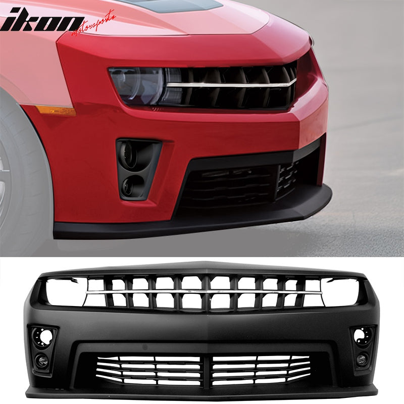 2010-2013 Chevy Camaro ZL1 Style Front Bumper Cover Kit Unpainted PP