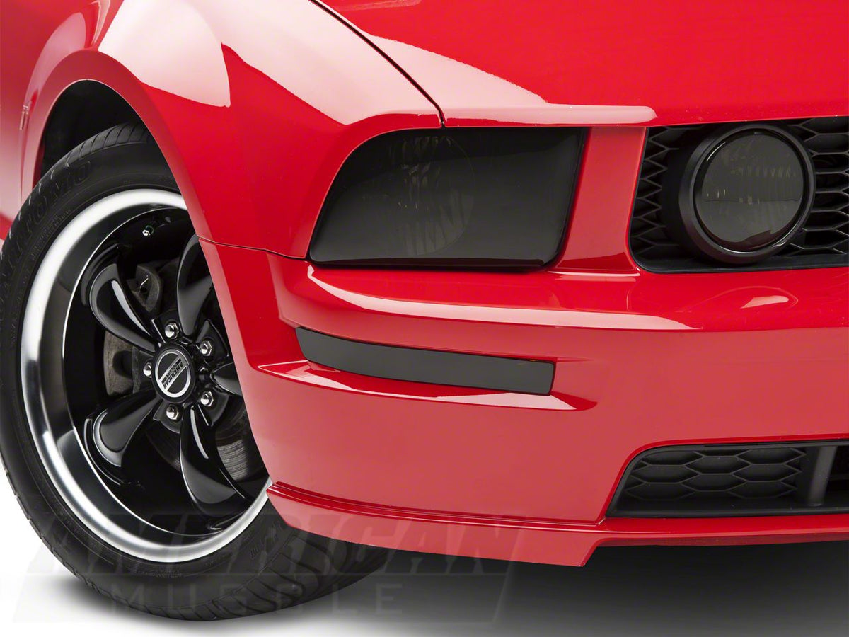 SpeedForm Headlight Covers; Smoked (05-09 Mustang GT, V6)