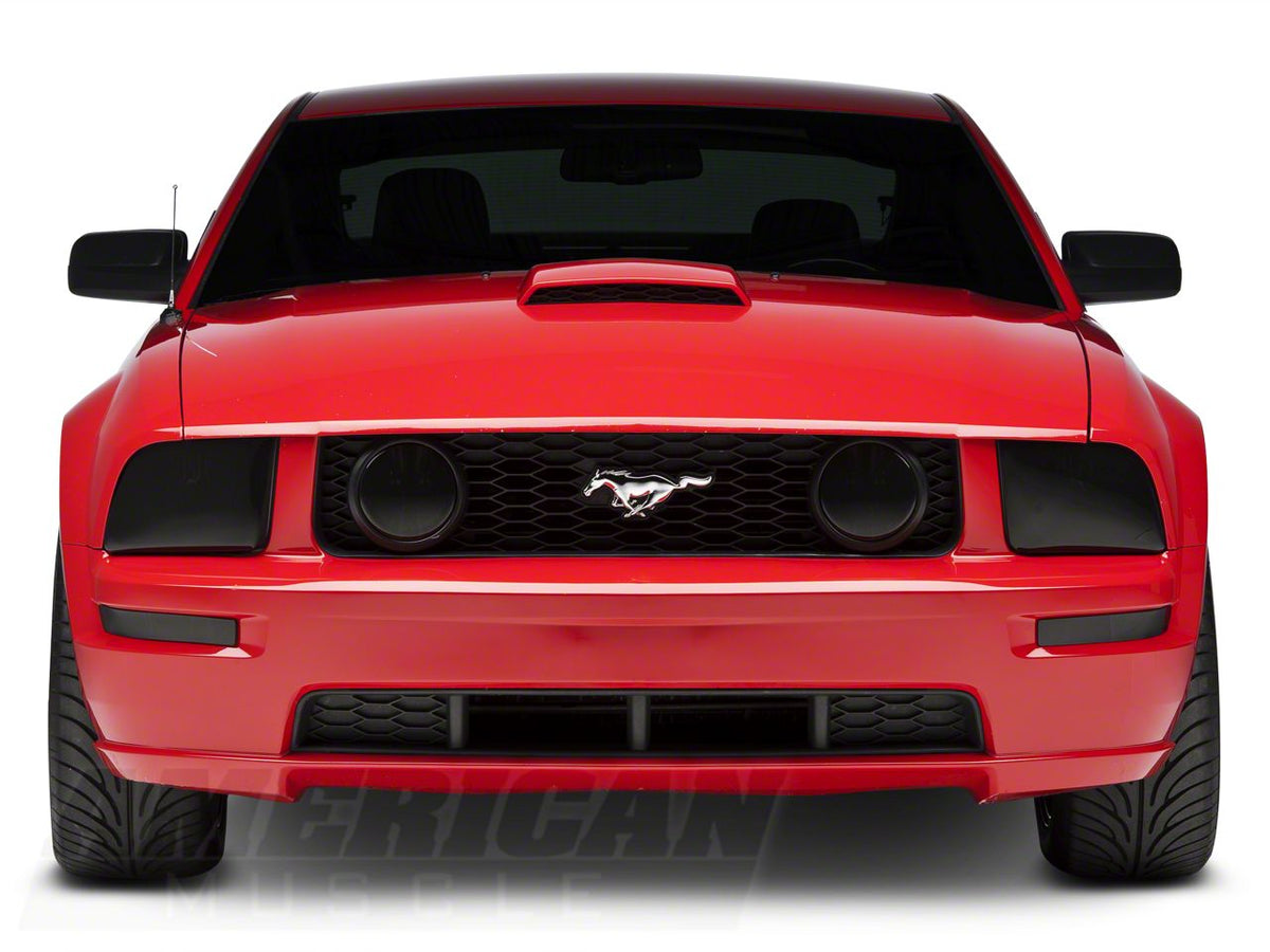 SpeedForm Headlight Covers; Smoked (05-09 Mustang GT, V6)