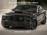 SpeedForm Headlight Covers; Smoked (05-09 Mustang GT, V6)