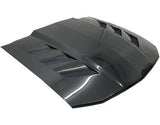 2005-2009 Ford Mustang 2 doors AMS Style Carbon Fiber Black Hood