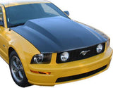 2005-2009 Ford Mustang 2 doors Cowl Induction Style Carbon Fiber Black Hood
