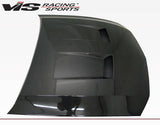 2005-2009 Ford Mustang 2 doors Heat Extractor Style Carbon Fiber Black Hood