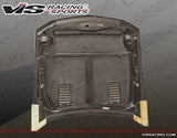 2005-2009 Ford Mustang 2 doors GT 500 Style Carbon Fiber Black Hood