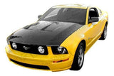 2005-2009 Ford Mustang 2 doors OEM Style Carbon Fiber Black Hood