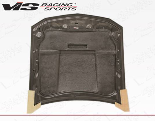 2005-2009 Ford Mustang 2 doors Stalker X Style Carbon Fiber Black Hood