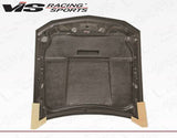 2005-2009 Ford Mustang 2 doors Stalker X Style Carbon Fiber Black Hood