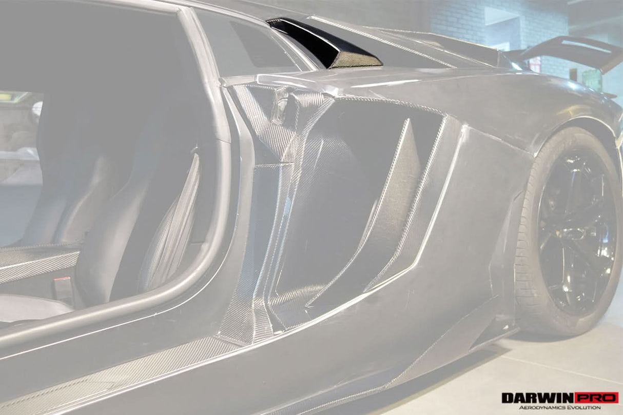 2011-2016 Lamborghini Aventador LP700 Coupe Roadster Carbon Fiber Engine Air Intakes
