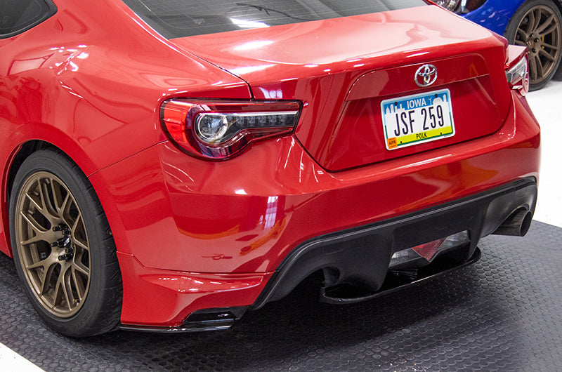 OLM Paint Matched/Gloss Black Rear Bumper Lip - Galaxy Blue Pearl - 2013-2016 Scion FR-S / 2013-2020 Subaru BRZ / 2017-2020 Toyota 86