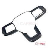 Real Carbon Fiber Steering Wheel Trim Covers for 2024+ Ford Mustang