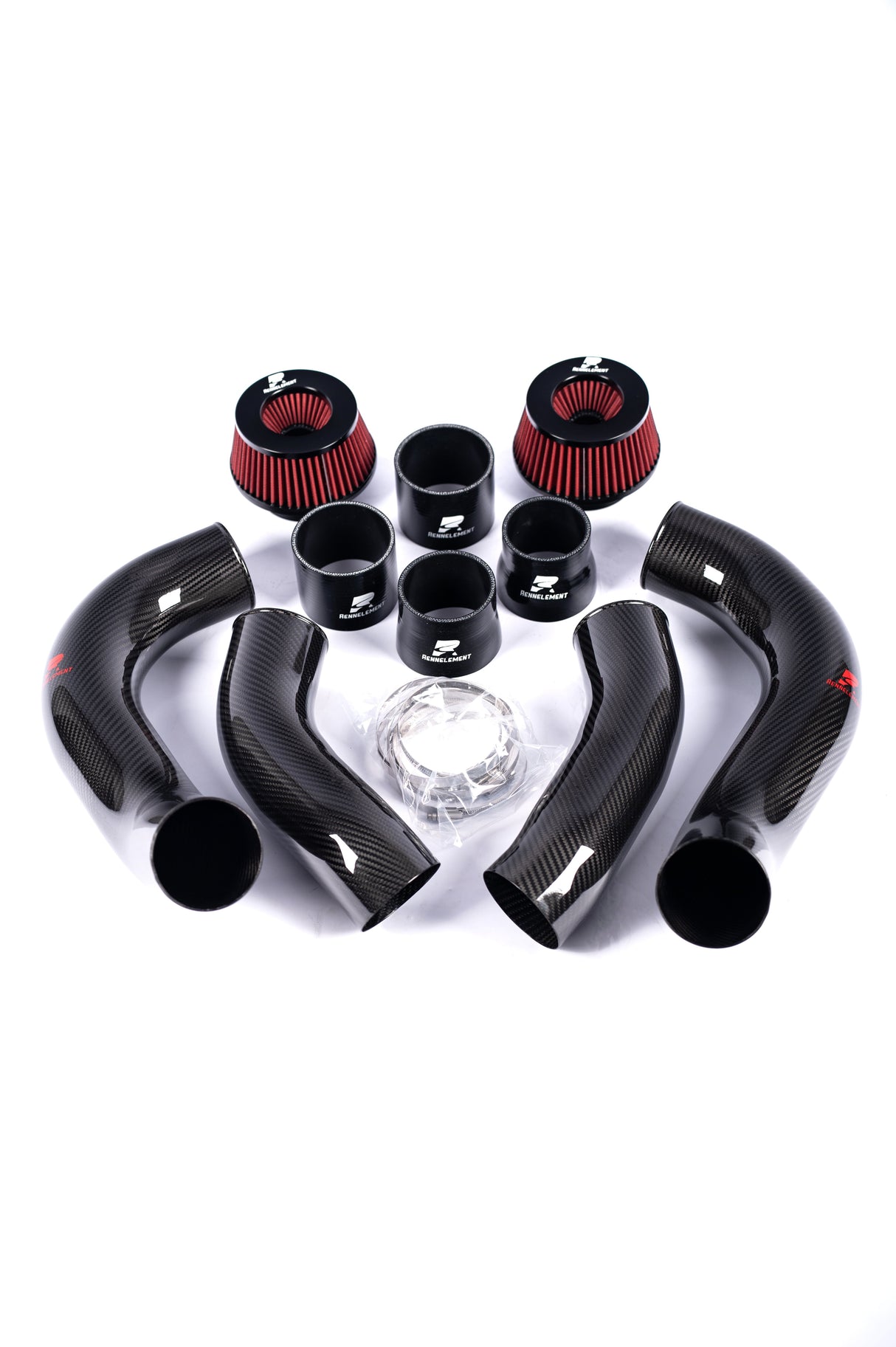 RENNELEMENT G90/G99 M5 3.5” Dry Carbon Fiber Front Mount Intake System