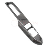 Real Carbon Fiber Window Switch Control Trim Covers V2 for 2024+ Ford Mustang