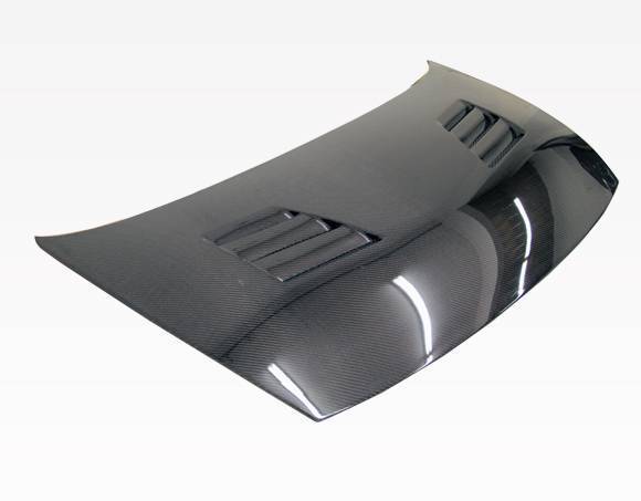 2006-2011 Honda Civic 4 doors TECHNO R Style Carbon Fiber Black Hood