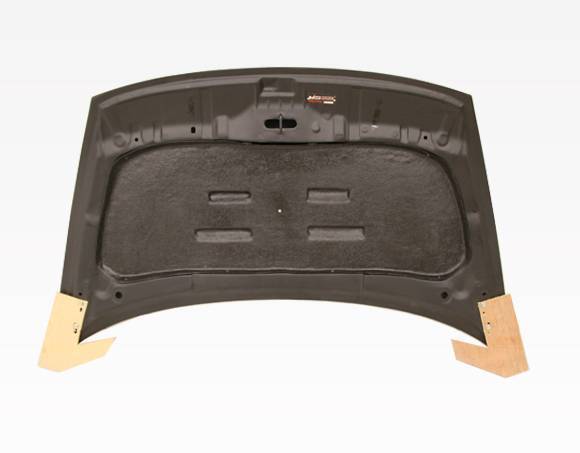 2006-2011 Honda Civic 4 doors TECHNO R Style Carbon Fiber Black Hood